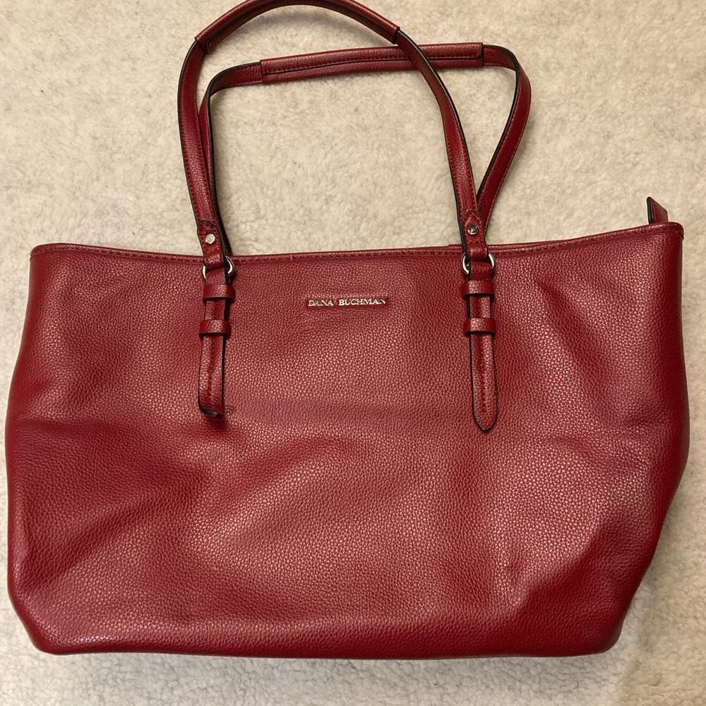 Dana Buchman leather look tote